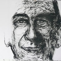 Giuseppe Sala, acrilico su carta, 2017, 150x100 cm