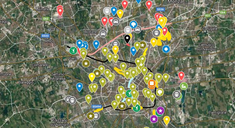 Mappa interattiva delle principali trasformazioni in atto a Milano e dintorni ( https://bit.ly/367OhHa )